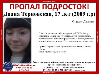 Пропала 17-летняя Диана Терновская: помощь в поисках