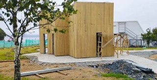 На Русском острове завершено 70% благоустройства парковой зоны