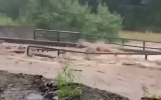 Мост в Партизанском районе обрушился: причины и последствия